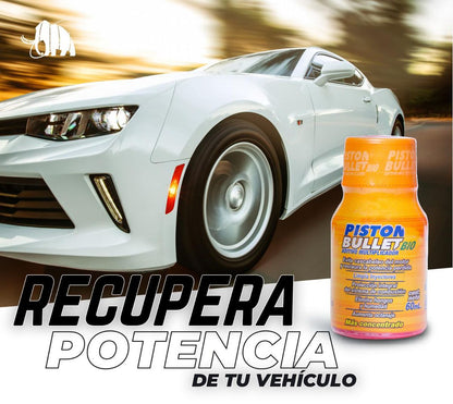 🔧ADITIVO PISTON BULLET BIO PARA CARROS Y MOTOS - AUMENTA POTENCIA Y AHORRA COMBUSTIBLE DESDE EL PRIMER USO